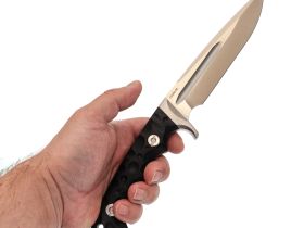 Тактический нож НОКС Ягуар М, сталь D2, рукоять черный G10