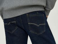 Утепленные джинсы straight fit мужские