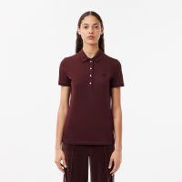 Женское поло Lacoste приталенного кроя из эластичного хлопка