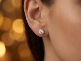 Пусеты из желтого золота э0312пс04202983_white