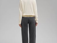 Джемпер полуприлегающего кроя из хлопка