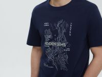 Футболка из хлопка с принтом