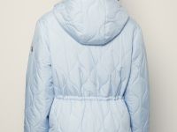 Утепленная куртка с поясом на кулиске