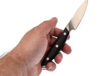 Нож кухонный для овощей Okroshka Tartar 7.2 см, сталь 5cr15mov, рукоять сталь/пластик