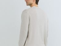 Джемпер с имитацией футболки, Белый