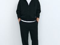 Базовая толстовка на молнии, Черный