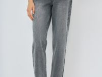 Джинсы Mom с высокой посадкой, Серый