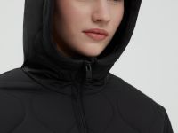 Утепленная куртка с поясом на кулиске