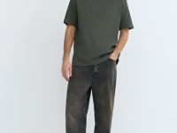 Футболка из плотного хлопка, Зеленый