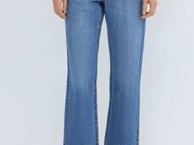 Укороченные джинсы Straight, Синий