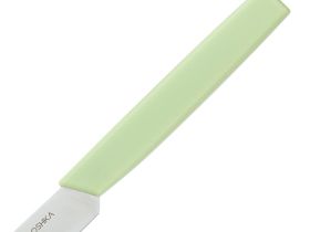 Нож кухонный для овощей Okroshka Salad 8 см, сталь 5cr15mov, рукоять пластик, зеленый