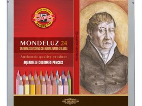 Набор карандашей акварельных Koh-I-Noor "MONDELUZ PORTRAIT" 24 цвета, металл.коробка