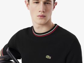 Мужская трикотажная футболка Lacoste из органического хлопка