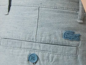 Мужские шорты Lacoste из смеси хлопка и льна