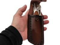 Складной нож Витязь B5292D, сталь Дамаск, рукоять древесина