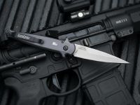Автоматический складной нож Kershaw Launch 8, сталь CPM-154, рукоять алюминий, тёмно-серый