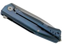 Складной нож LionSteel MT01 BL, сталь M390, рукоять Blue titanium