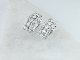 Серьги из белого золота с бриллиантами э4701сг02210925