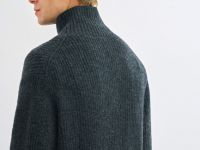 Кардиган с содержанием шерсти, Серый