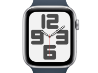 Смарт-часы Apple Watch SE Gen 2 40mm (GPS) Silver Aluminum Case with Storm Blue Sport Band (S/M) (MRE13)