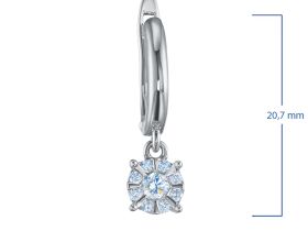 Серьги из серебра э0612сг10153800