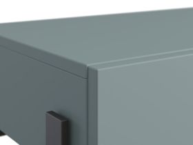 Консоль Лигес 93x40 Серо-зеленый/Черный