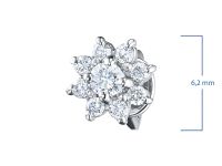 Пусеты из белого золота э4712пс04190400