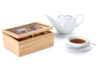 Continenta Ящик для чая, каучуковое дерево 23 x 17,5 см Continenta