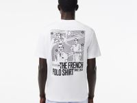 Мужская Футболка Lacoste из плотного хлопка