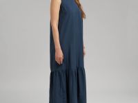 Сарафан А-силуэта из трикотажа со льном