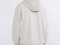 Толстовка на молнии с капюшоном, Белый