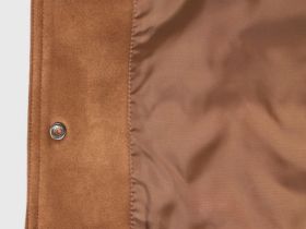 Куртка из искусственной замши с бахромой для девочек, Оранжевый