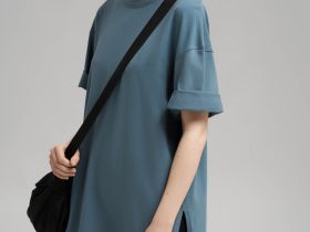 Футболка свободного кроя из джерси