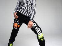 Джинсы-джоггеры, утепленные флисом, для девочки