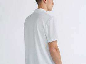 Поло из шелковистого пике, Белый