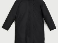 Пуховое пальто с переливающимся эффектом