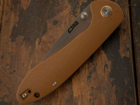 Складной нож CJRB Feldspar, сталь D2, Brown G10