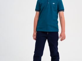 Сорочка трикотажная с воротником поло для мальчиков