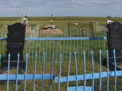 Братская могила советских воинов, погибших в период Сталинградской битвы при налете вражеской авиации