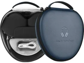 Чехол-сумка WIWU Ultra Thin Smart Case для AirPods Max полиуретан (темно-синий)