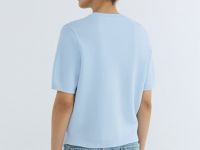 Кардиган с коротким рукавом, Голубой