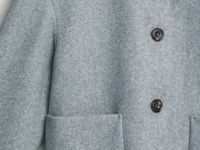 Куртка из пальтовой ткани, Серый