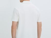 Поло из мягкого пике, Белый