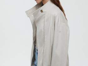 Ветровка с асимметричной застежкой