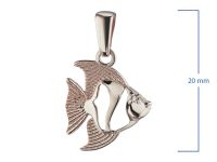 Подвеска из красного золота с бриллиантом э0201пд04200828