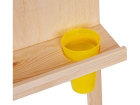 Мольберт напольный Хлопушка Гамма "Студия" планшет 60*60 см, высота 120 см, съемная полка, 2 стакана