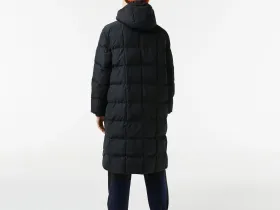 Женская длинная стеганая куртка Lacoste