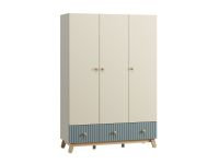 Шкаф детский Финни 3-144x210 Серо-зеленый