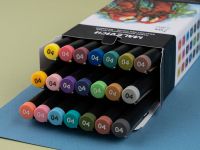 Набор цветных капиллярных ручек Малевичъ "GrafArt PRO", базовый, 21 шт