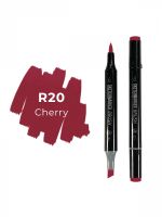 Маркер двухсторонний на спиртовой основе Sketchmarker Brush Цвет Вишня